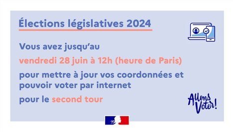 Élections législatives 2024 - Vote par internet - Mise à jour des coordonnées (...)